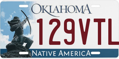 OK license plate 129VTL