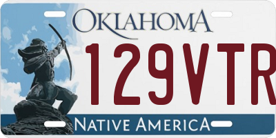 OK license plate 129VTR