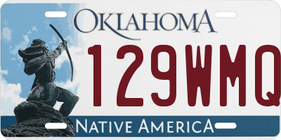 OK license plate 129WMQ