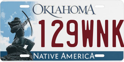 OK license plate 129WNK