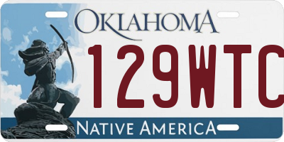 OK license plate 129WTC