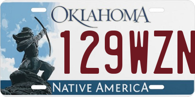 OK license plate 129WZN