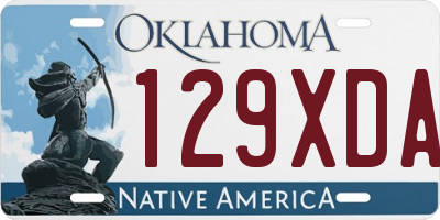 OK license plate 129XDA