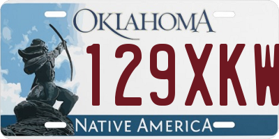 OK license plate 129XKW