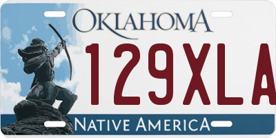 OK license plate 129XLA