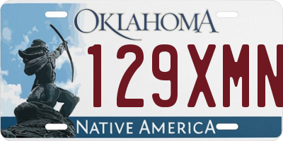 OK license plate 129XMN