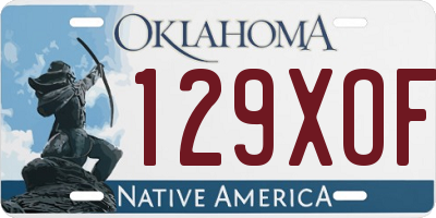 OK license plate 129XOF