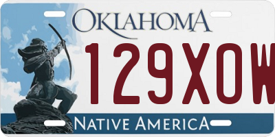 OK license plate 129XOW