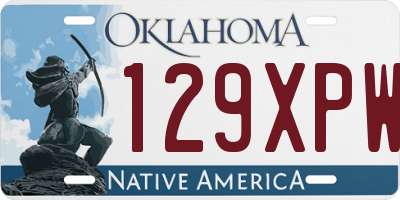OK license plate 129XPW