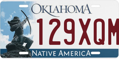 OK license plate 129XQM