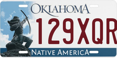 OK license plate 129XQR