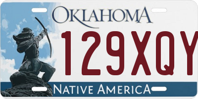 OK license plate 129XQY