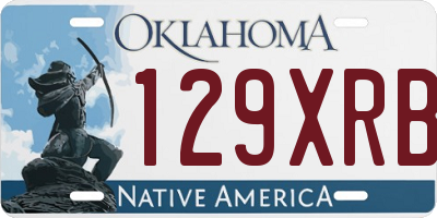 OK license plate 129XRB