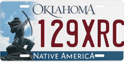 OK license plate 129XRC