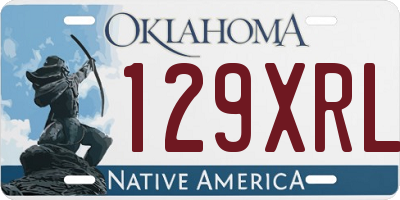 OK license plate 129XRL