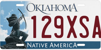 OK license plate 129XSA