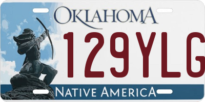 OK license plate 129YLG