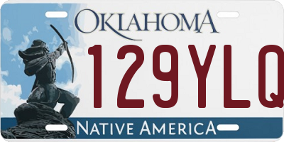 OK license plate 129YLQ