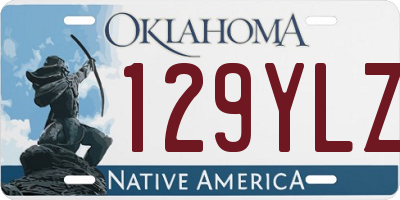 OK license plate 129YLZ