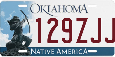 OK license plate 129ZJJ