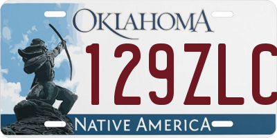 OK license plate 129ZLC