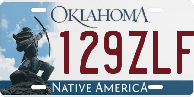 OK license plate 129ZLF