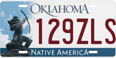 OK license plate 129ZLS