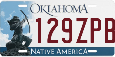 OK license plate 129ZPB