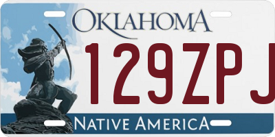 OK license plate 129ZPJ