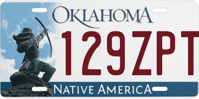 OK license plate 129ZPT