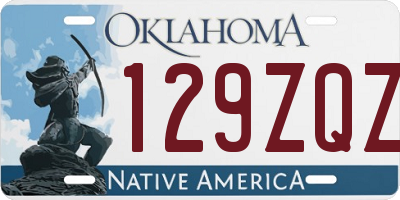 OK license plate 129ZQZ