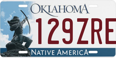 OK license plate 129ZRE