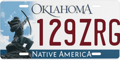 OK license plate 129ZRG