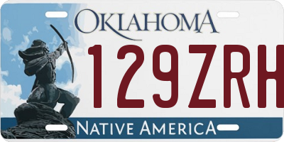 OK license plate 129ZRH