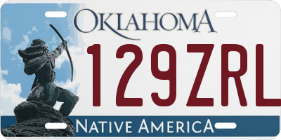 OK license plate 129ZRL