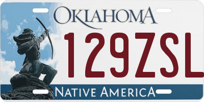 OK license plate 129ZSL