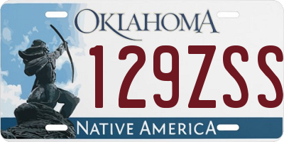 OK license plate 129ZSS