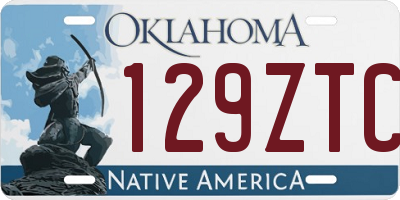 OK license plate 129ZTC