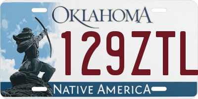 OK license plate 129ZTL