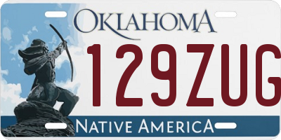 OK license plate 129ZUG