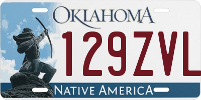 OK license plate 129ZVL