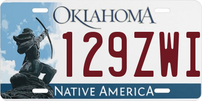 OK license plate 129ZWI