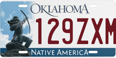 OK license plate 129ZXM