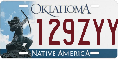 OK license plate 129ZYY