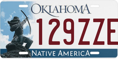 OK license plate 129ZZE