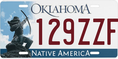OK license plate 129ZZF