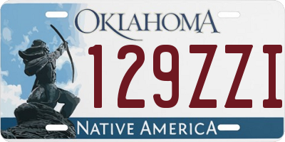 OK license plate 129ZZI