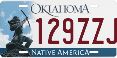 OK license plate 129ZZJ