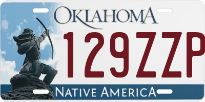 OK license plate 129ZZP
