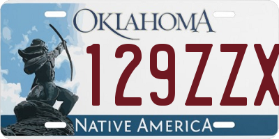 OK license plate 129ZZX